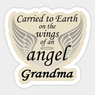 Carried To Earth On The Wings Of An Angel, Grandma Sticker